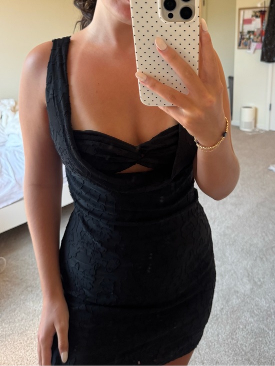 Hello Molly Dresses & Skirts - Hello Molly Black cutout mini dress